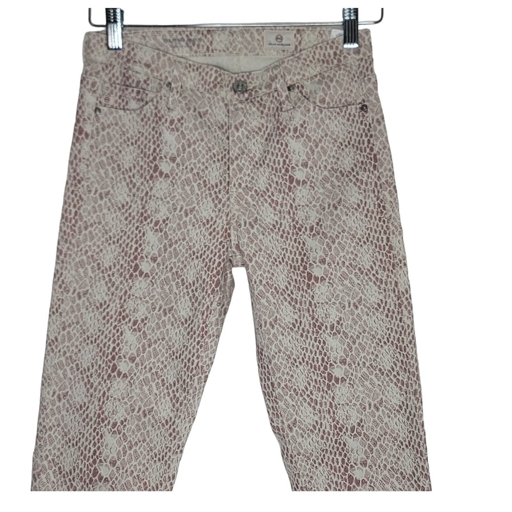 Adriano Goldschmied Prima Cigarette Ankle Jeans Snake Skinny Preppy Neutral 25R